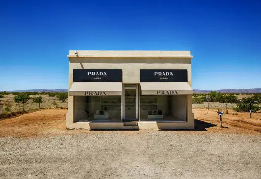 Prada Marfa In Valentine by M. Haupt, fine art paper print, The Picturalist