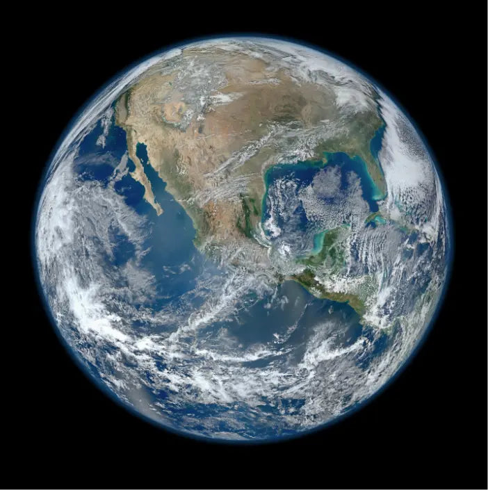 Earth View Through the Suomi Telescope, metal print, The Picturalist