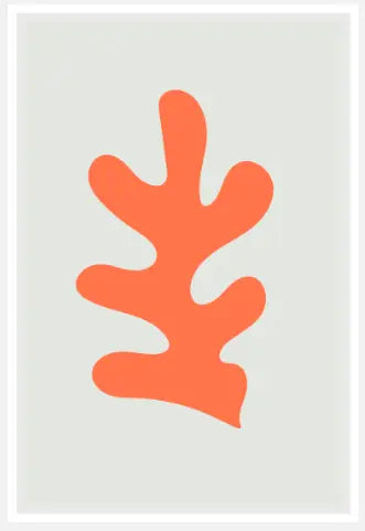 Fiesta Orange Coral, fine art paper print, The Picturalist