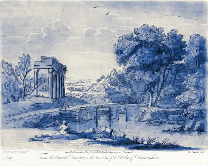 Pastoral 3 from the collection of The Duke of Devonshire, canvas print, The Picturalist