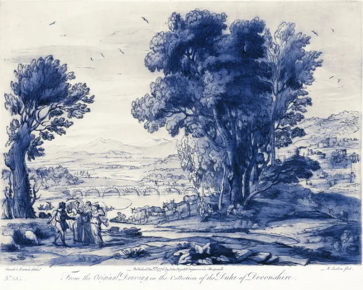 Pastoral 2 from the collection of The Duke of Devonshire, canvas print, The Picturalist