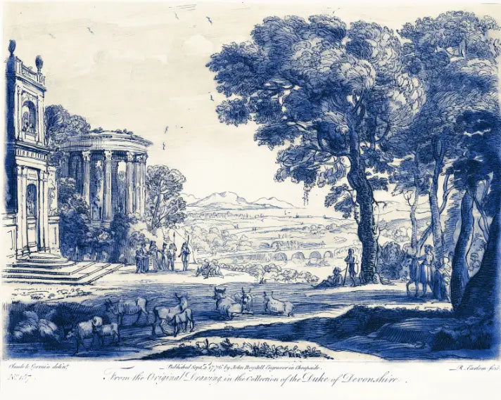 Pastoral 1 from the collection of The Duke of Devonshire, canvas print, The Picturalist
