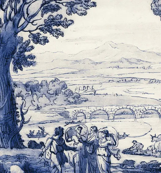 Pastoral 2 from the collection of The Duke of Devonshire displayed in a modern living room interior