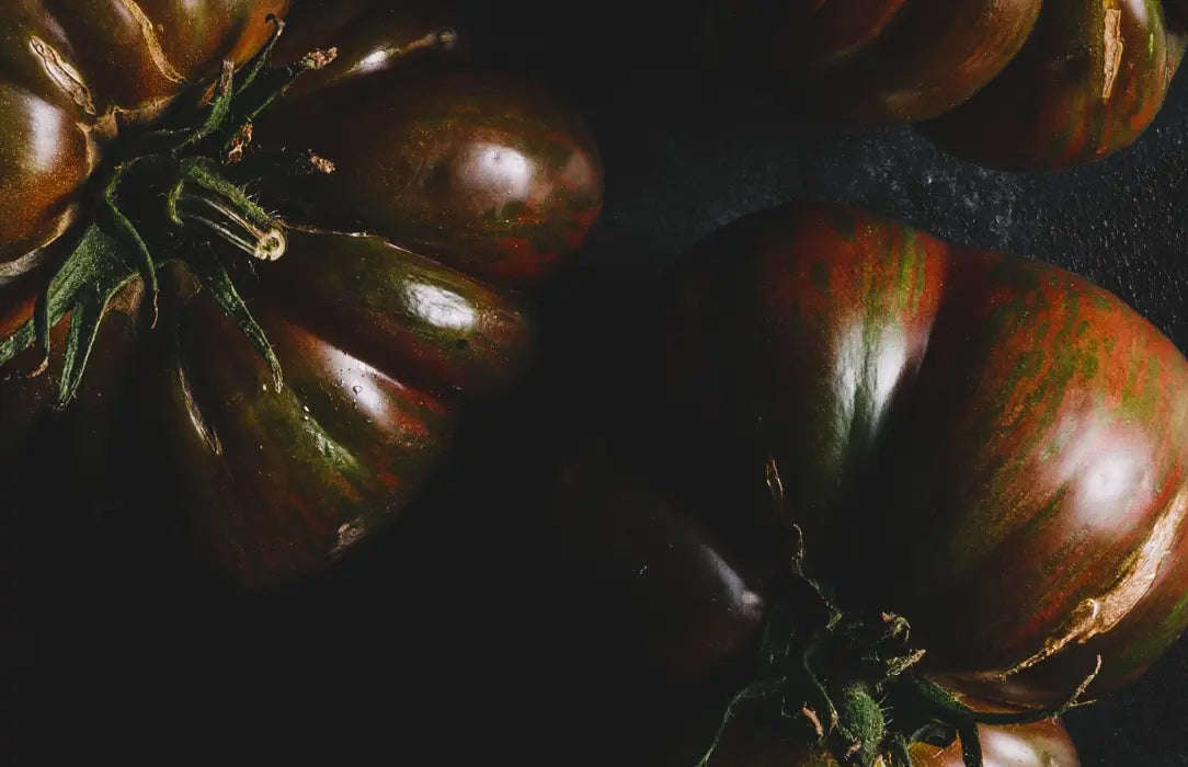 Heirloom Tomatoes by Jed Gordon-Moran presented in a curated interior design
