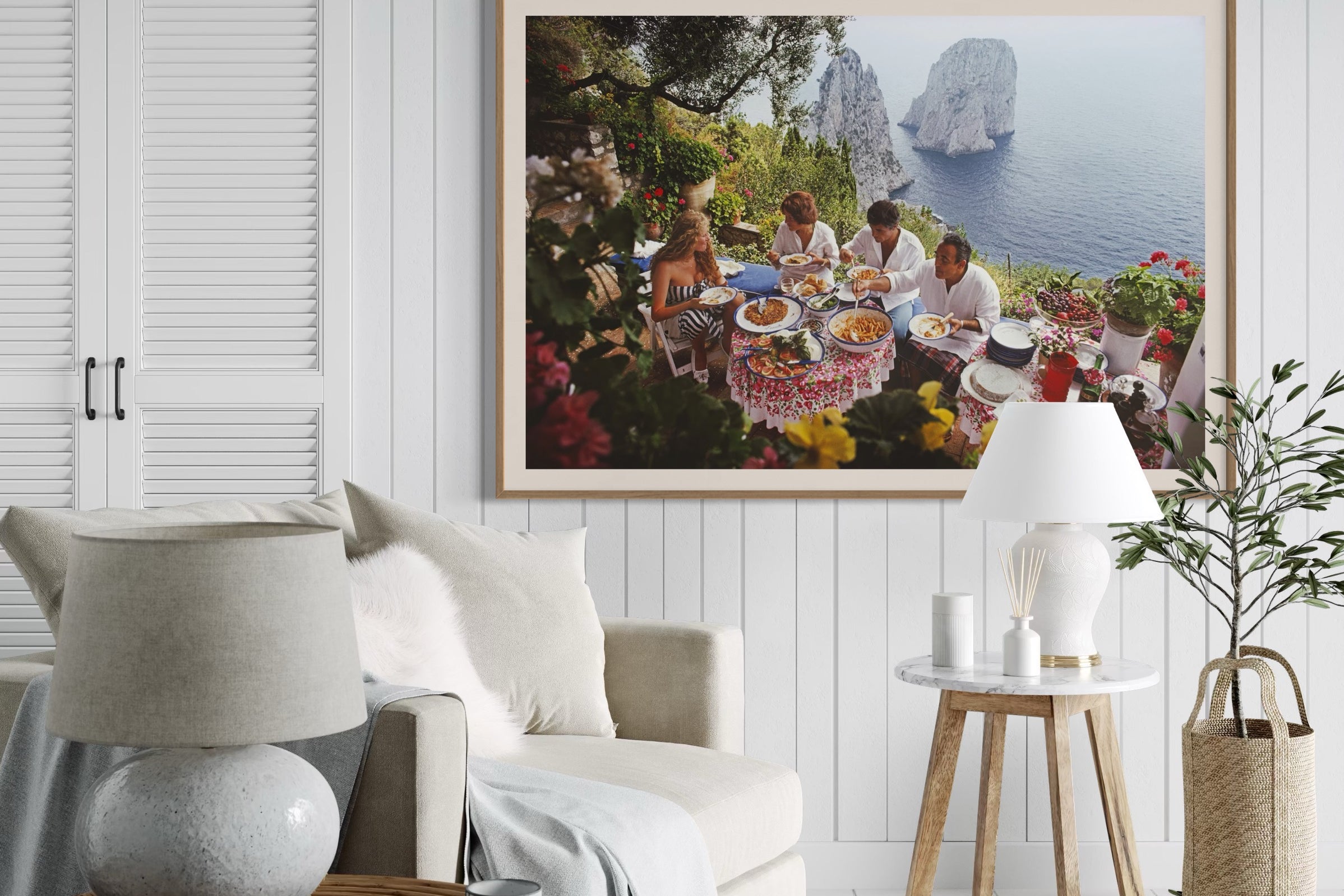 Affordable fine art print framed in natural wood, The Picturalist accessible wall art