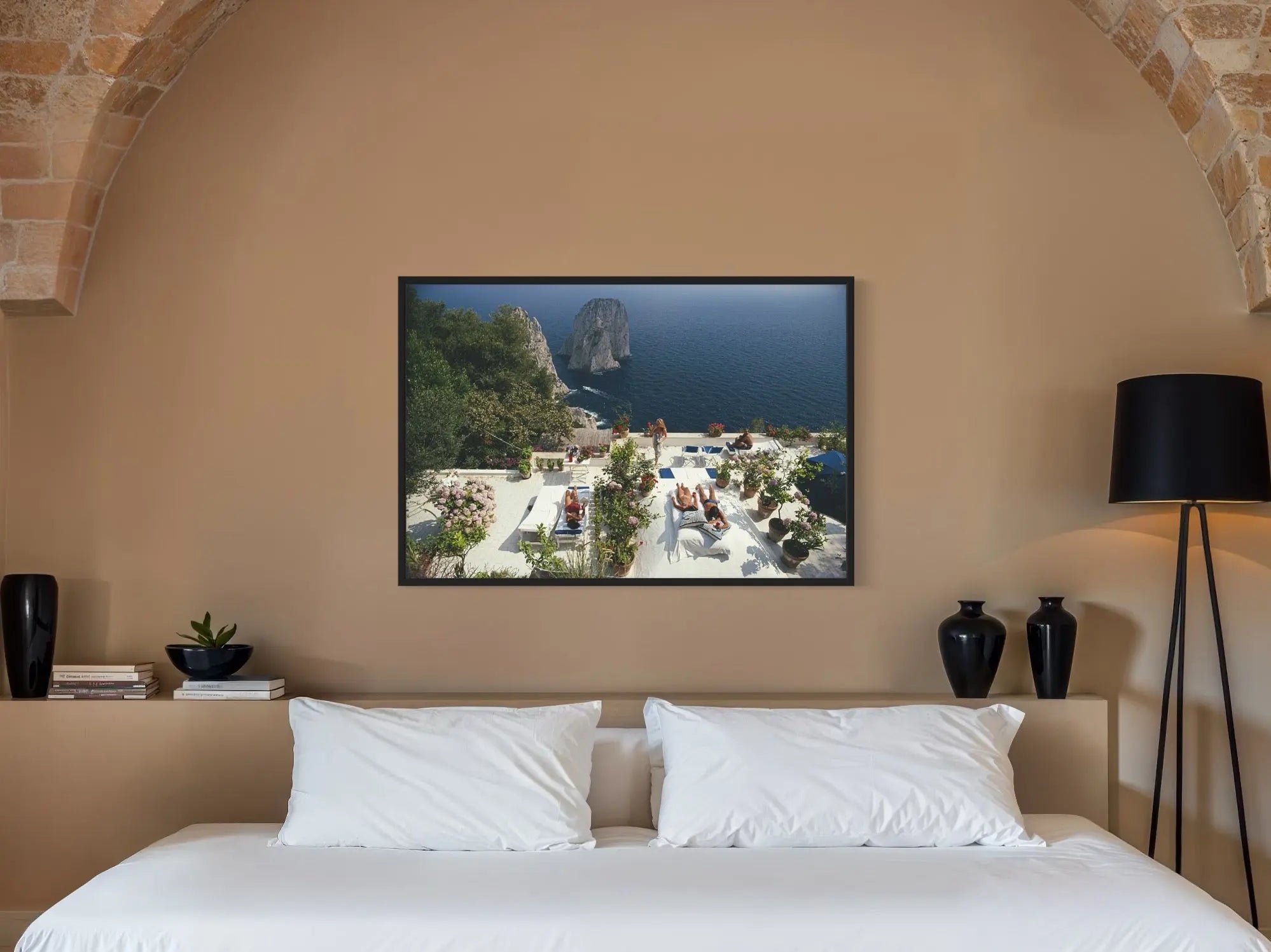 Il Canille by Slim Aarons featured in an elegant interior space