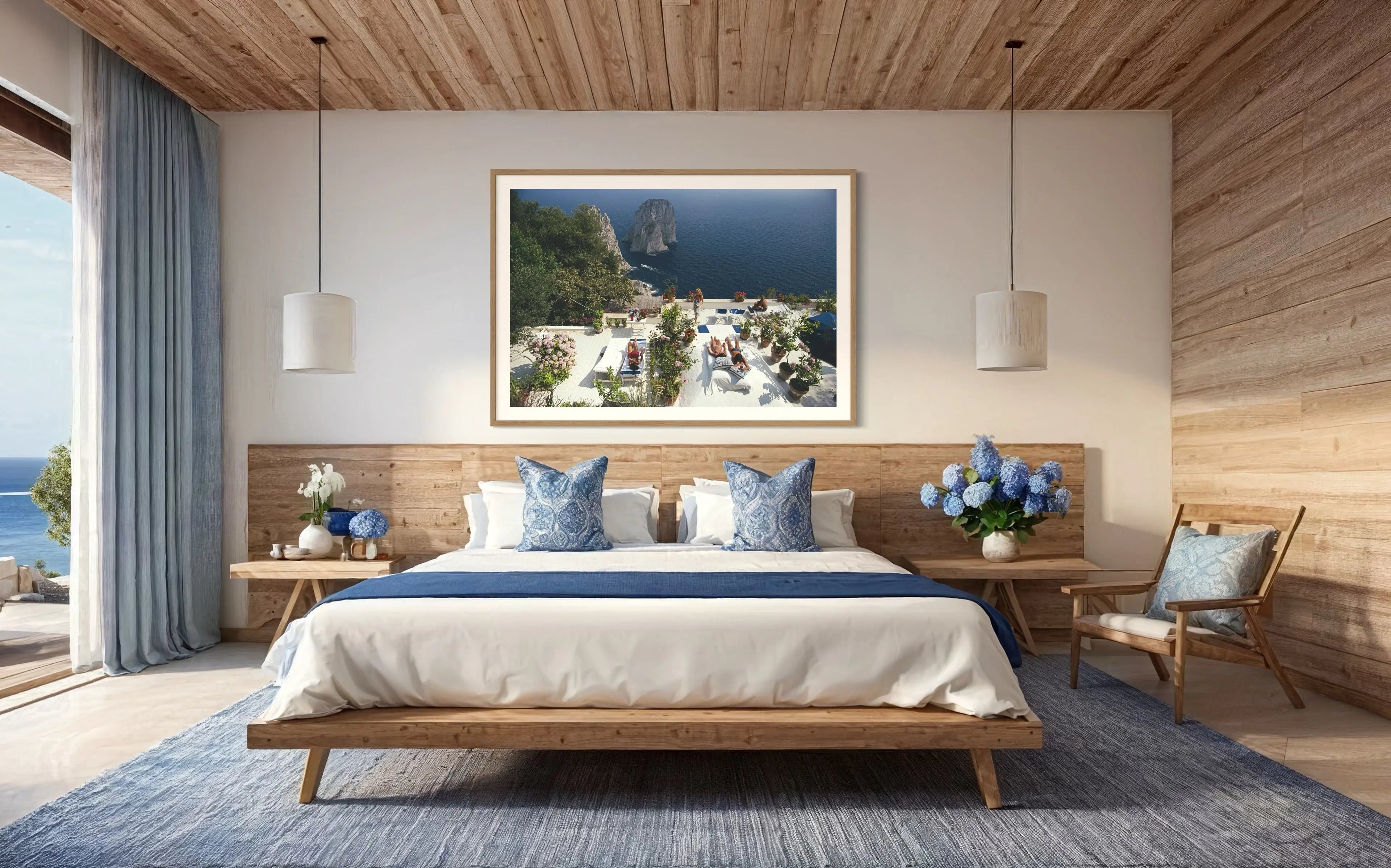 Il Canille by Slim Aarons showcased in a designer room setting