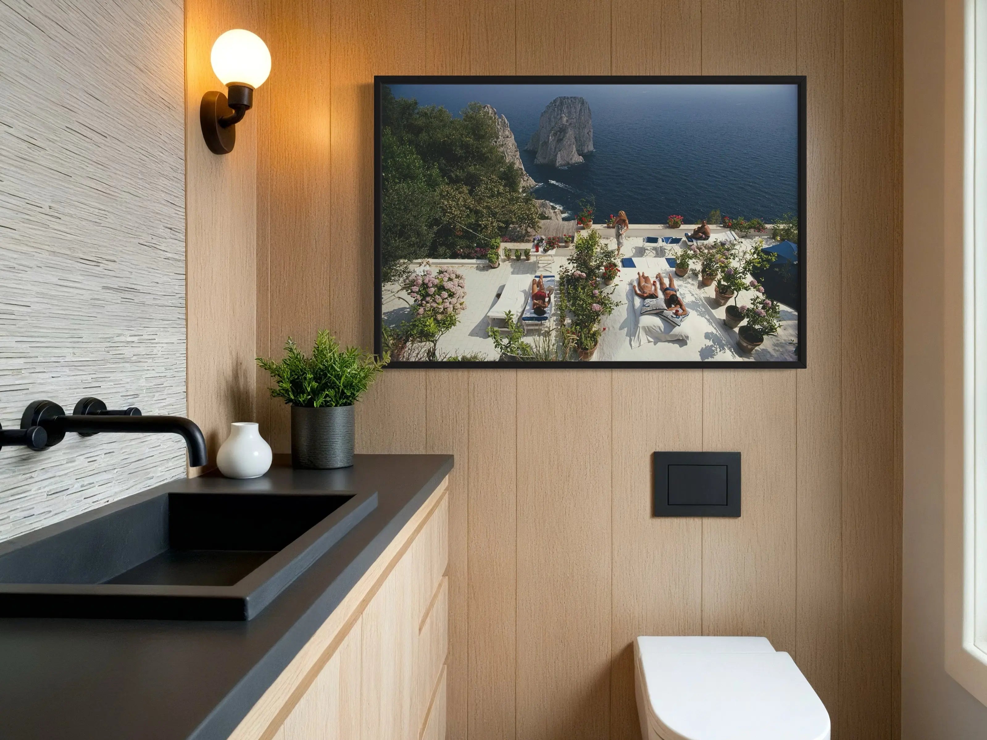 Il Canille by Slim Aarons shown in a minimalist home decor setting