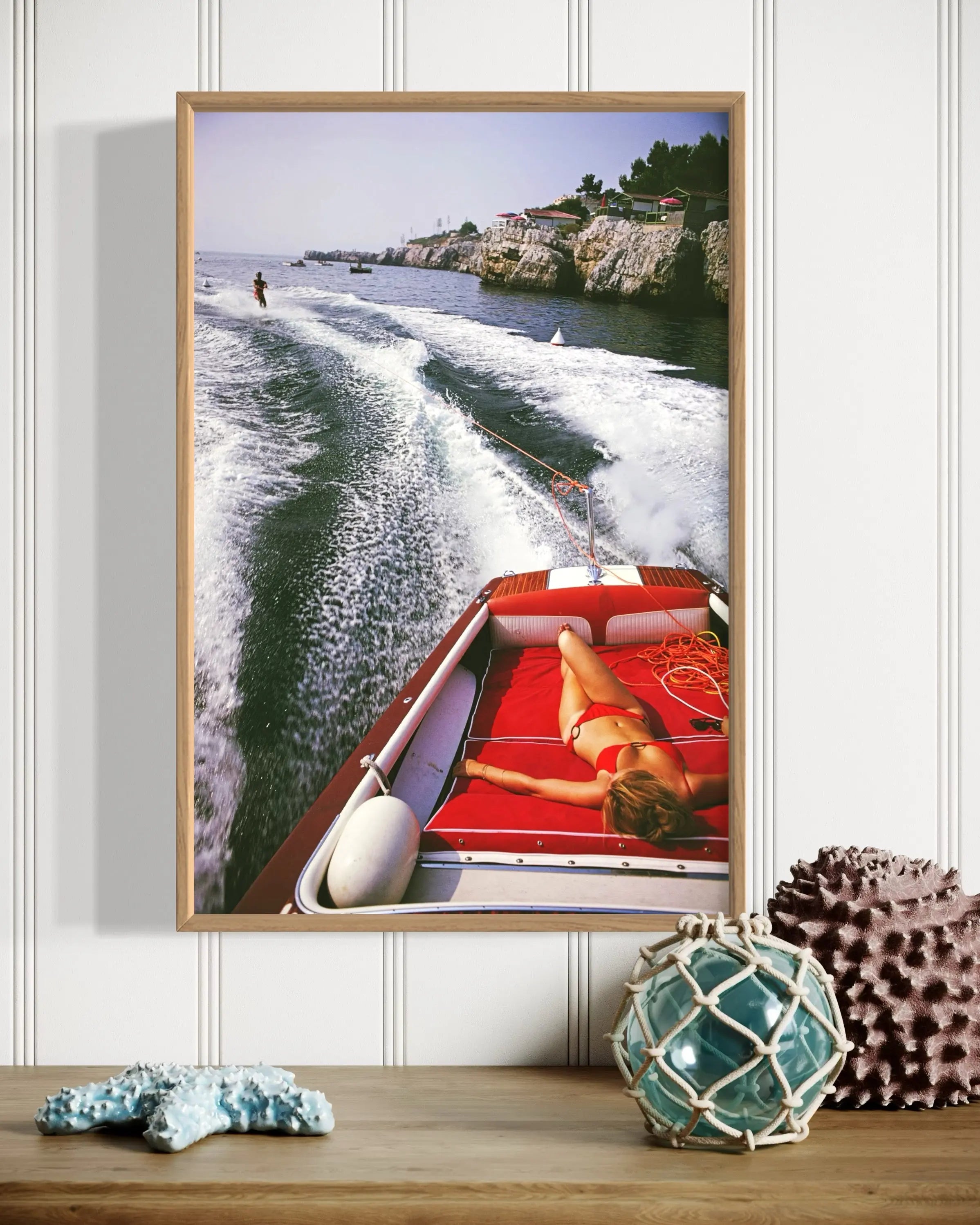 Leisure In Antibes by Slim Aarons styled in a contemporary interior setting