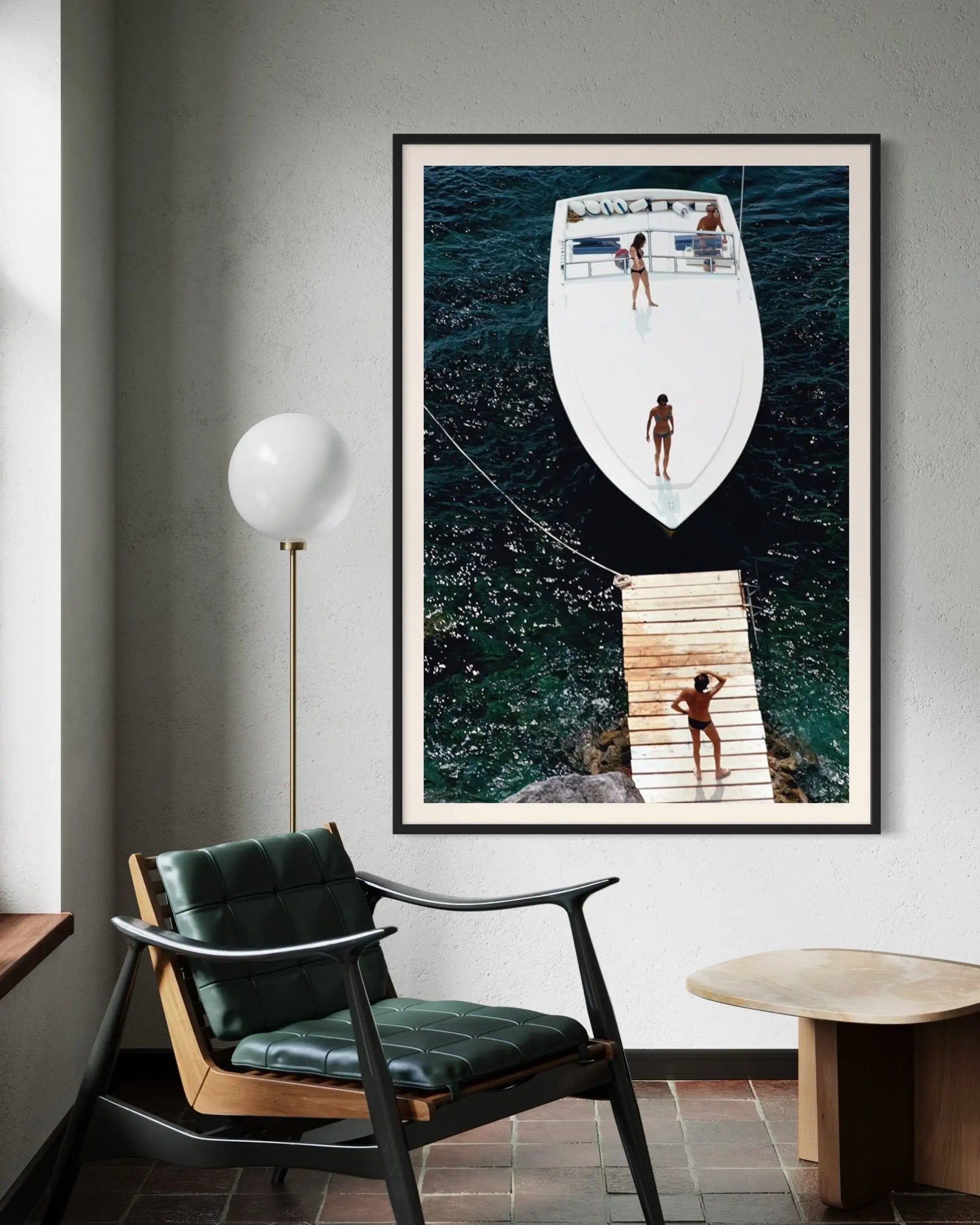 Getty Images certificate of authenticity for Speedboat Landing by Slim Aarons