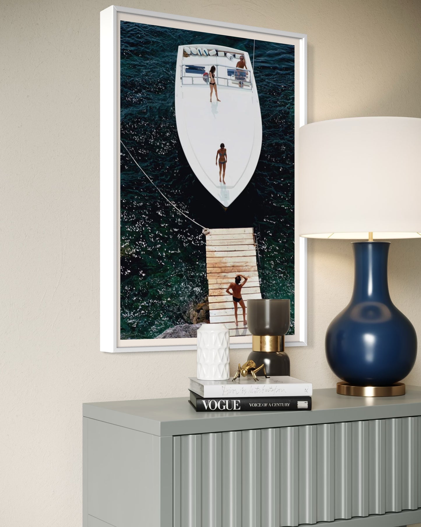 Speedboat Landing by Slim Aarons