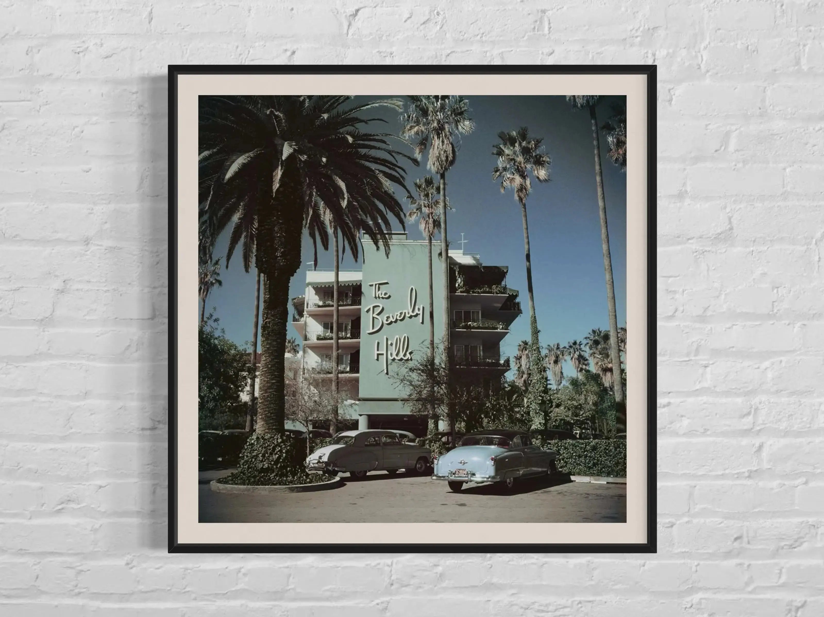 Beverly Hills Hotel by Slim Aarons styled in a contemporary interior setting