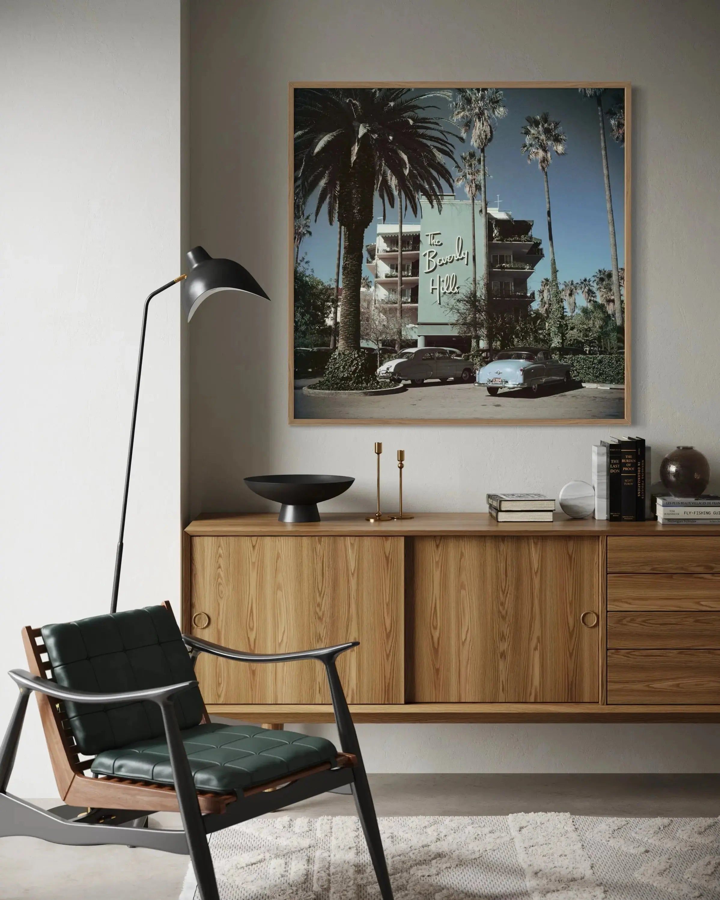 Beverly Hills Hotel by Slim Aarons featured in an elegant interior space