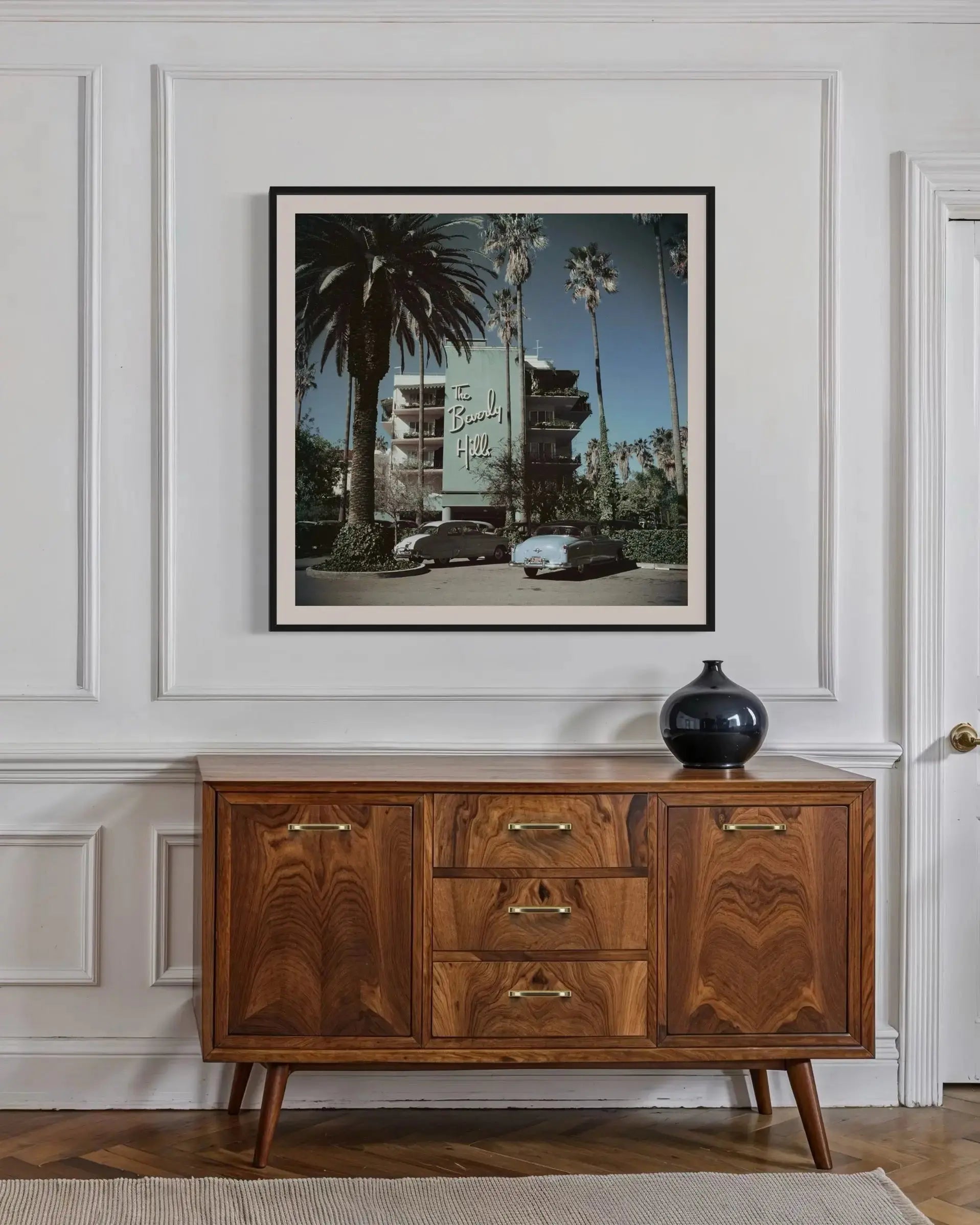 Beverly Hills Hotel by Slim Aarons installed in a luxury residential interior