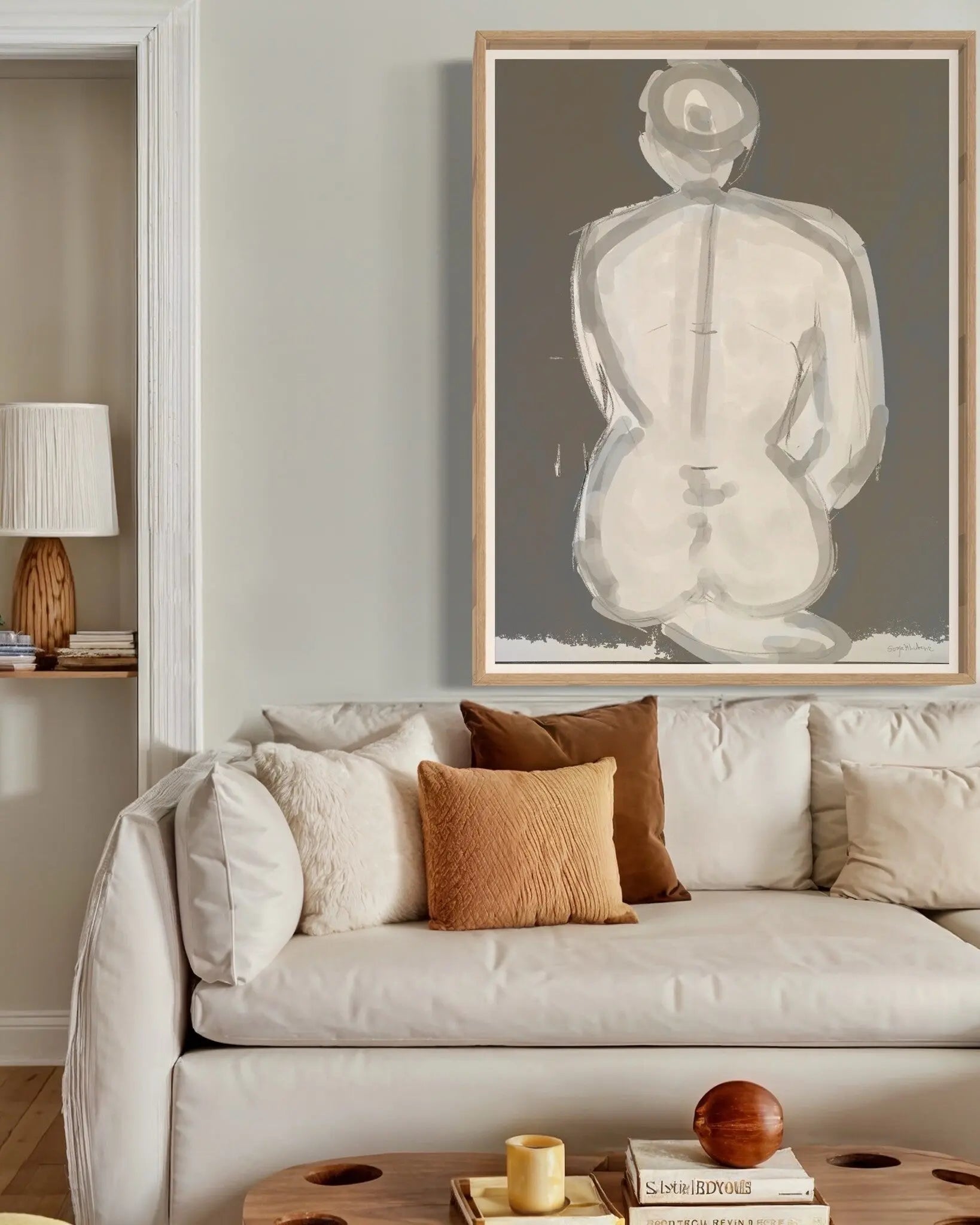 Meditation by Sonja Lukenic styled in a contemporary interior setting