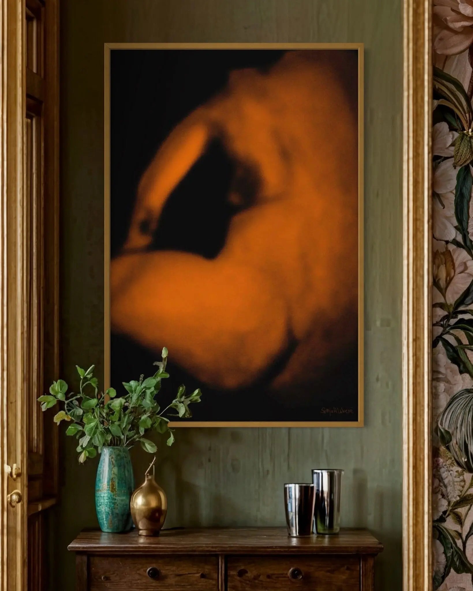 Woman's Back by Sonja Lukenic styled in a contemporary interior setting
