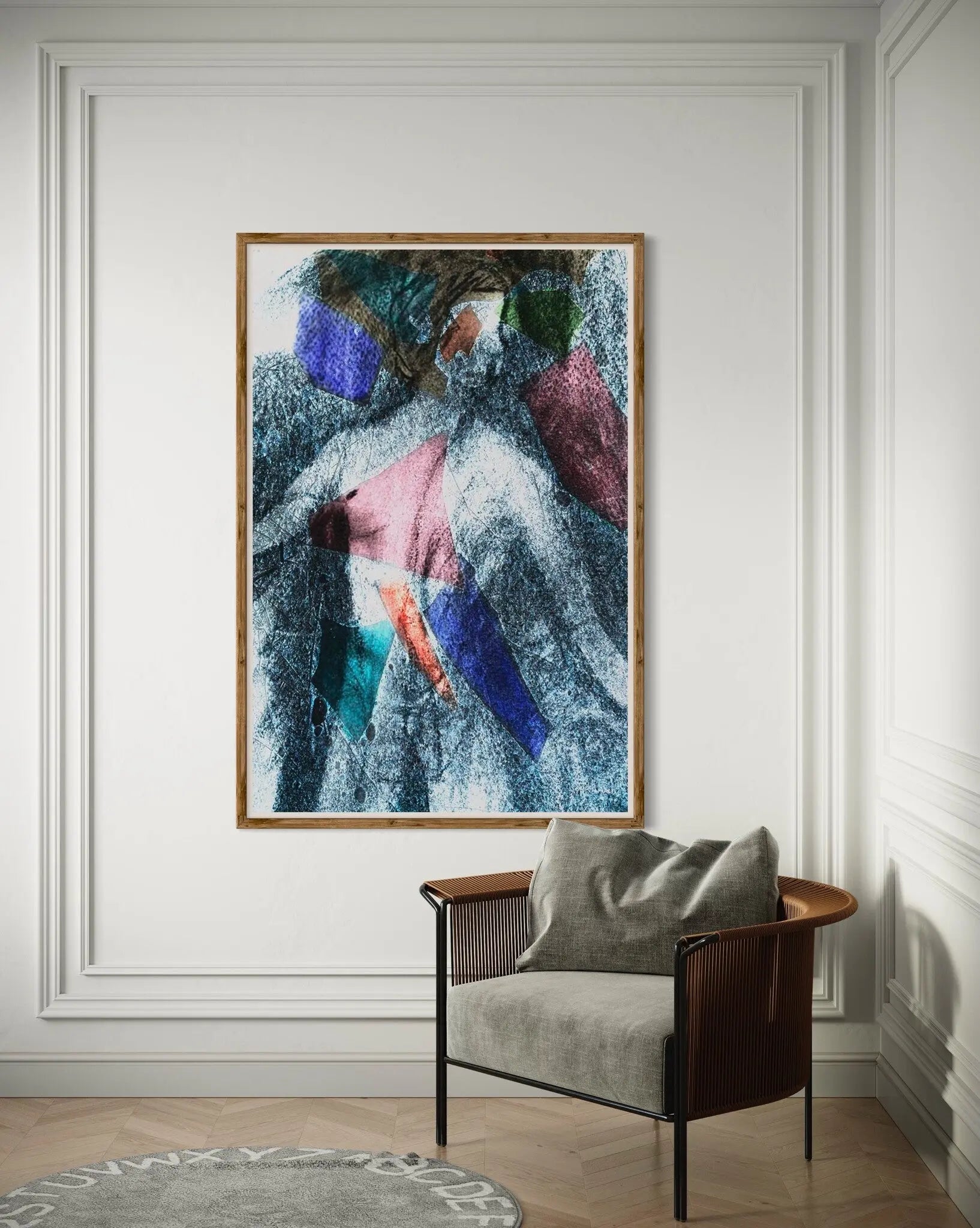 The Glass Man by Sonja Lukenic shown in a minimalist home decor setting