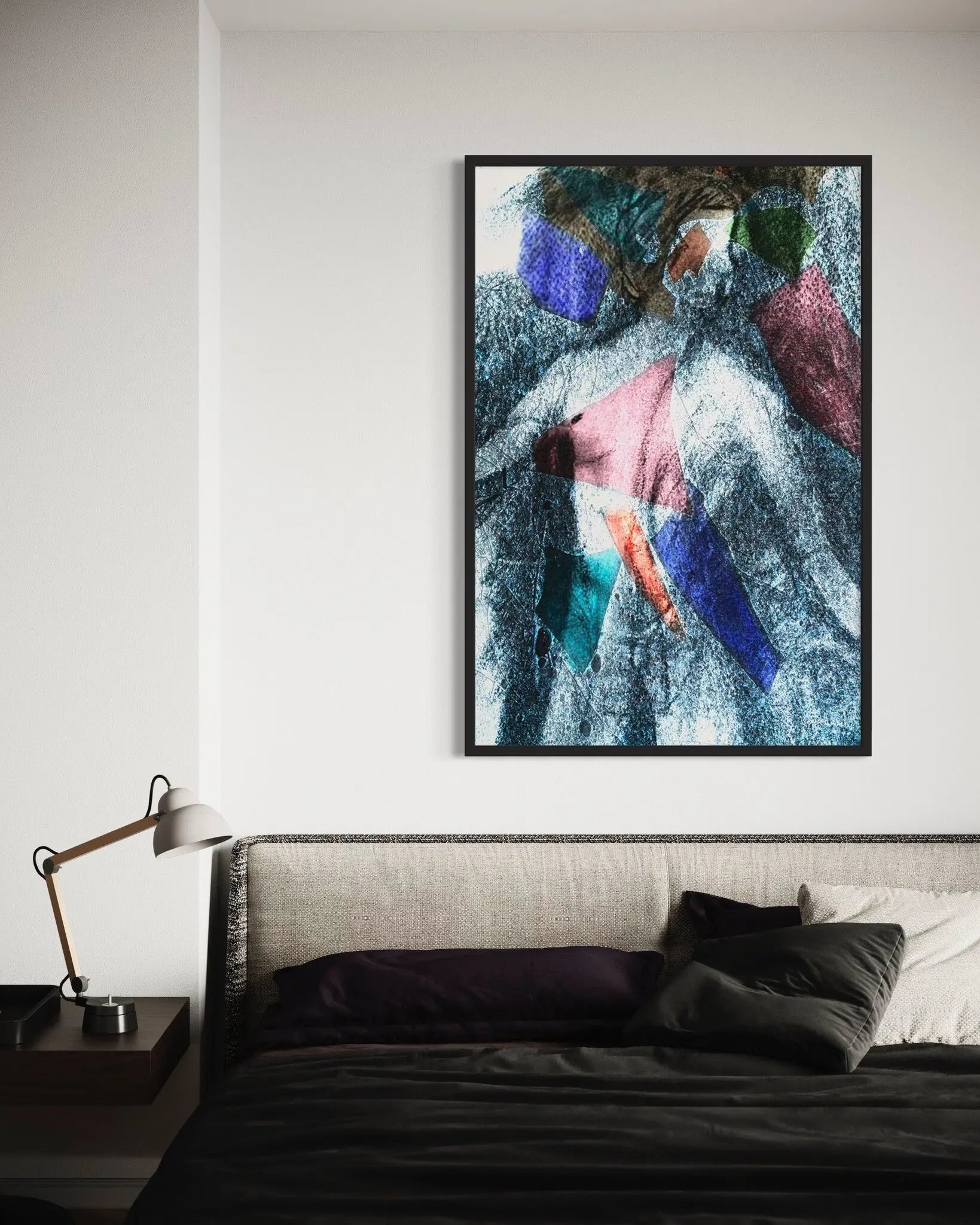 The Glass Man by Sonja Lukenic installed in a luxury residential interior
