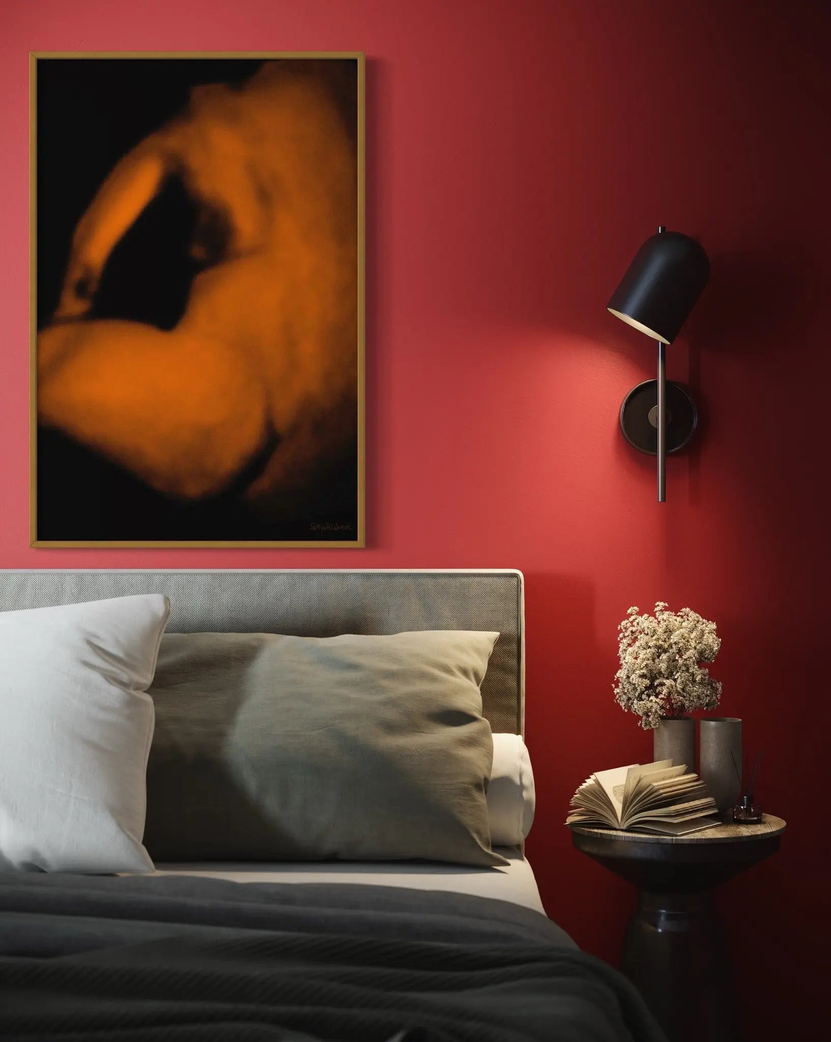 Woman's Back by Sonja Lukenic showcased in a designer room setting