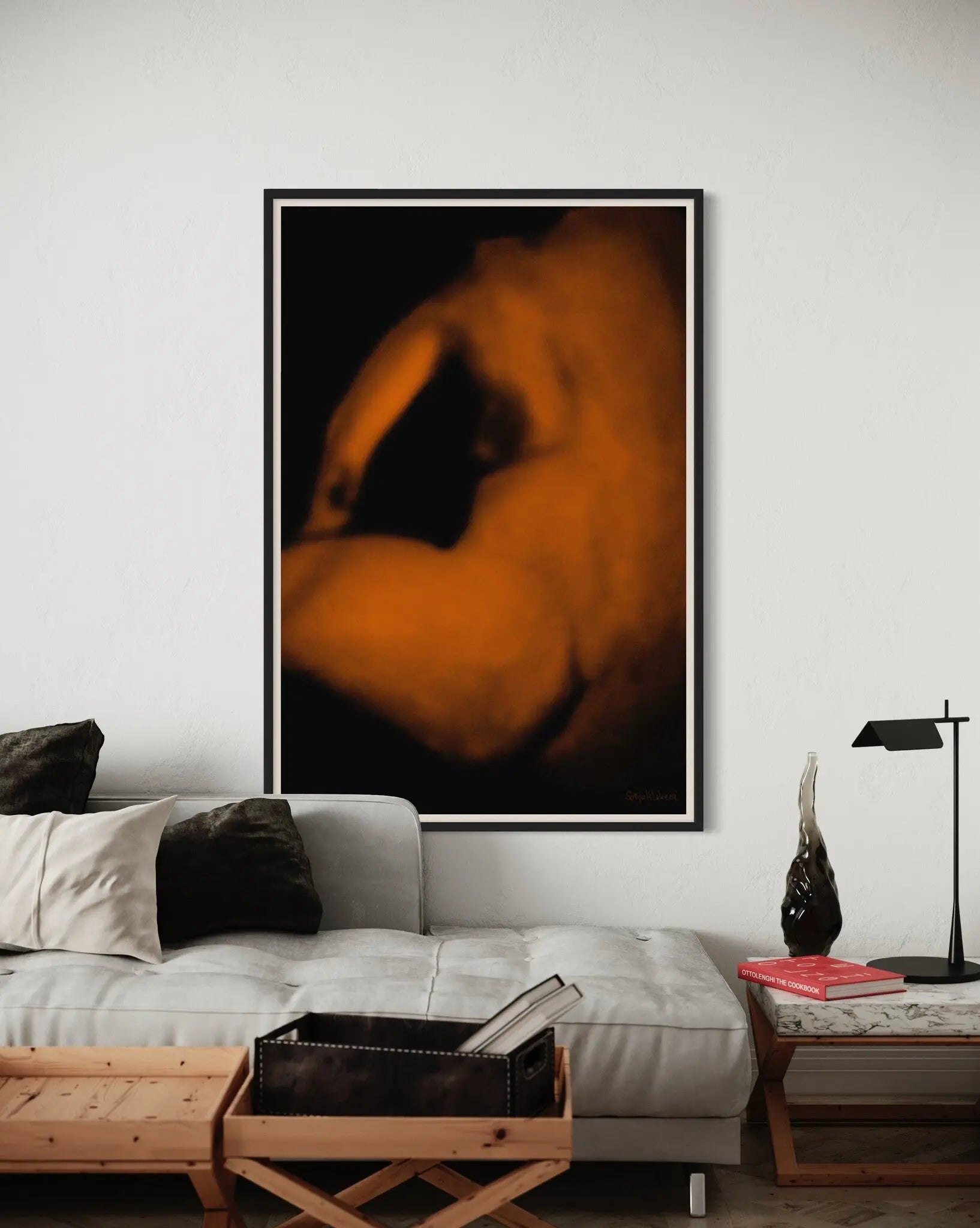 Woman's Back by Sonja Lukenic shown in a minimalist home decor setting