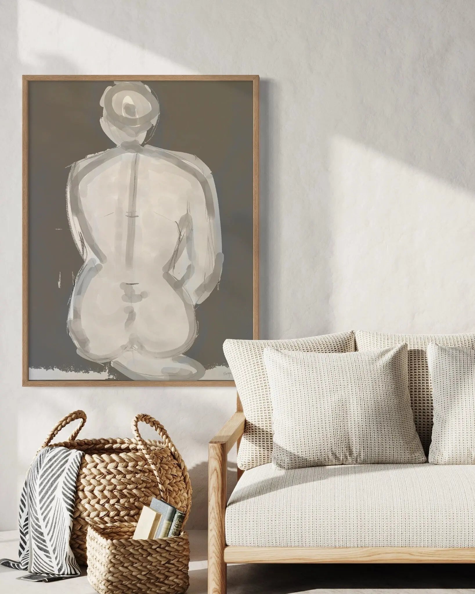Meditation by Sonja Lukenic featured in an elegant interior space