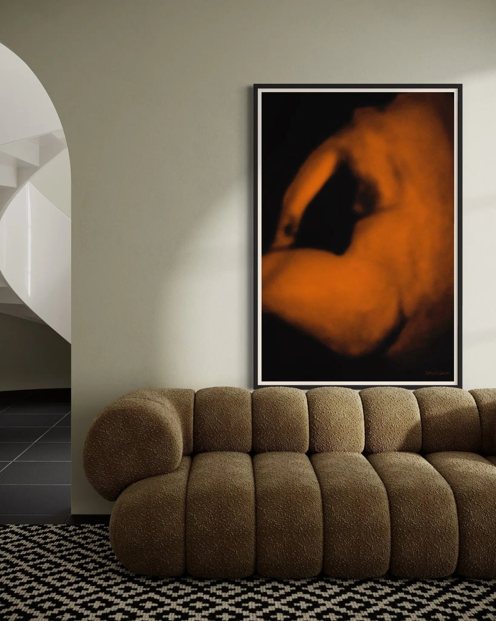 Woman's Back by Sonja Lukenic installed in a luxury residential interior