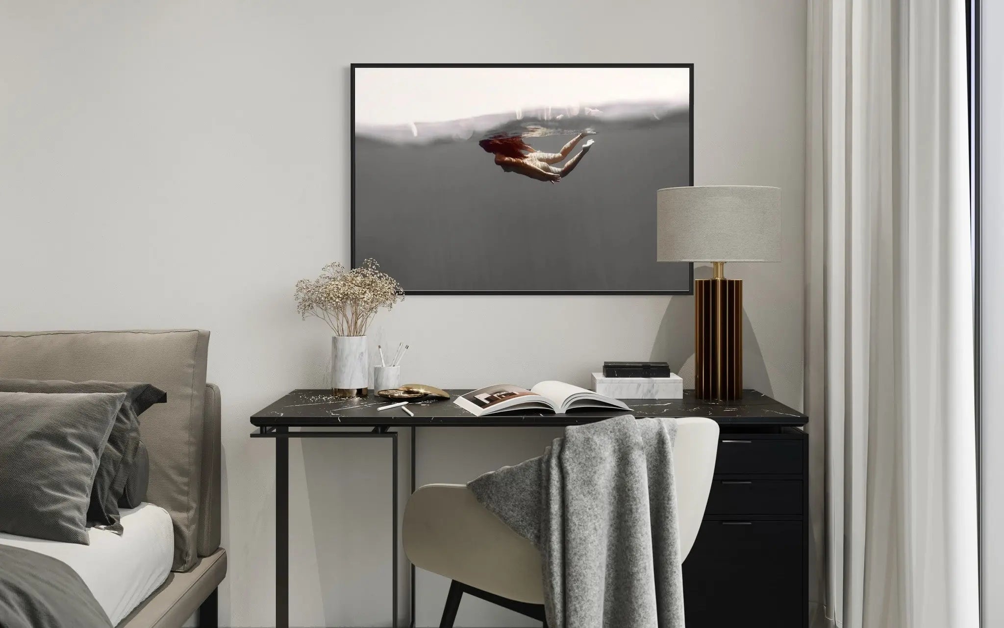Custom framing detail for Splash, The Picturalist - view 2