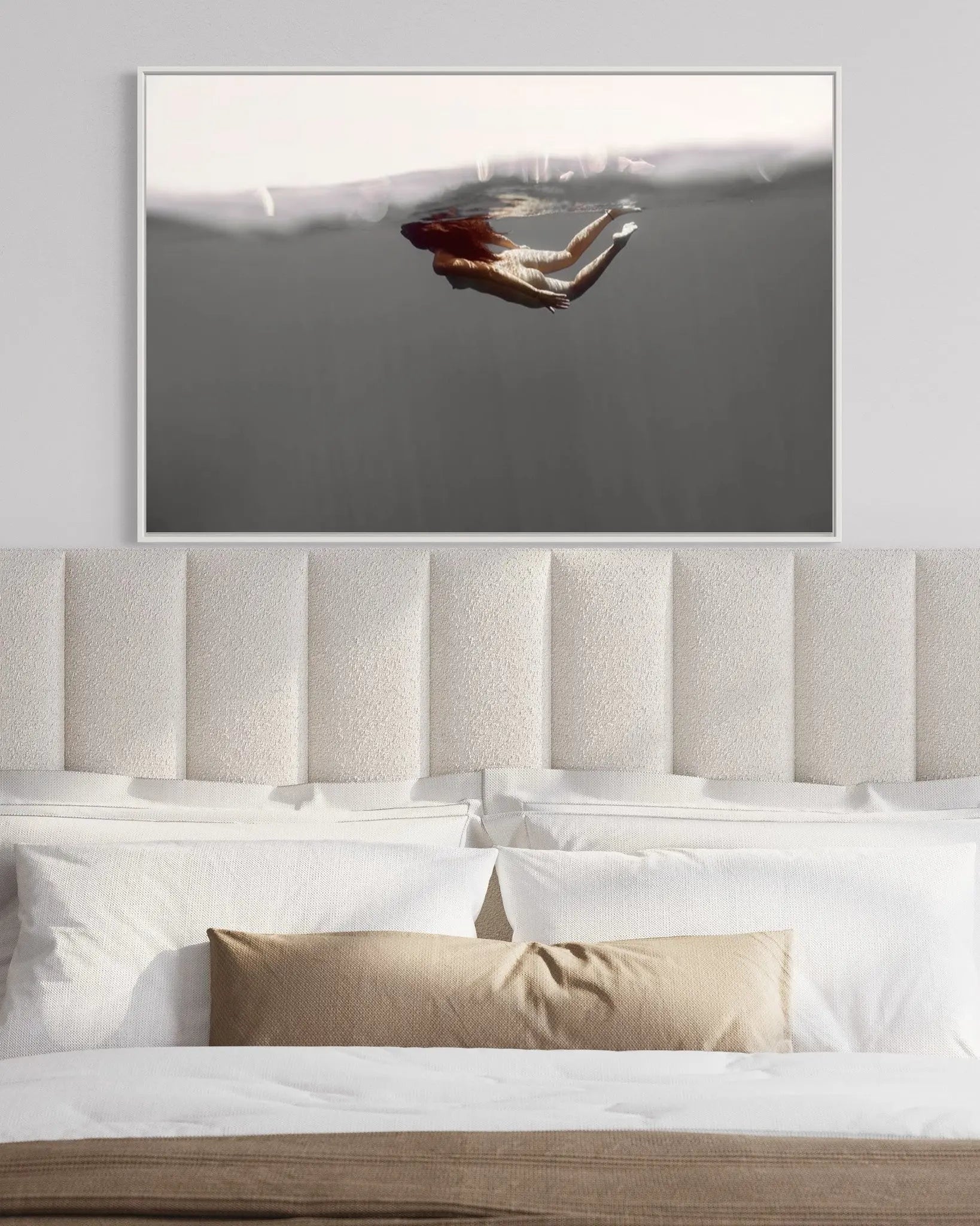 Custom framing detail for Splash, The Picturalist