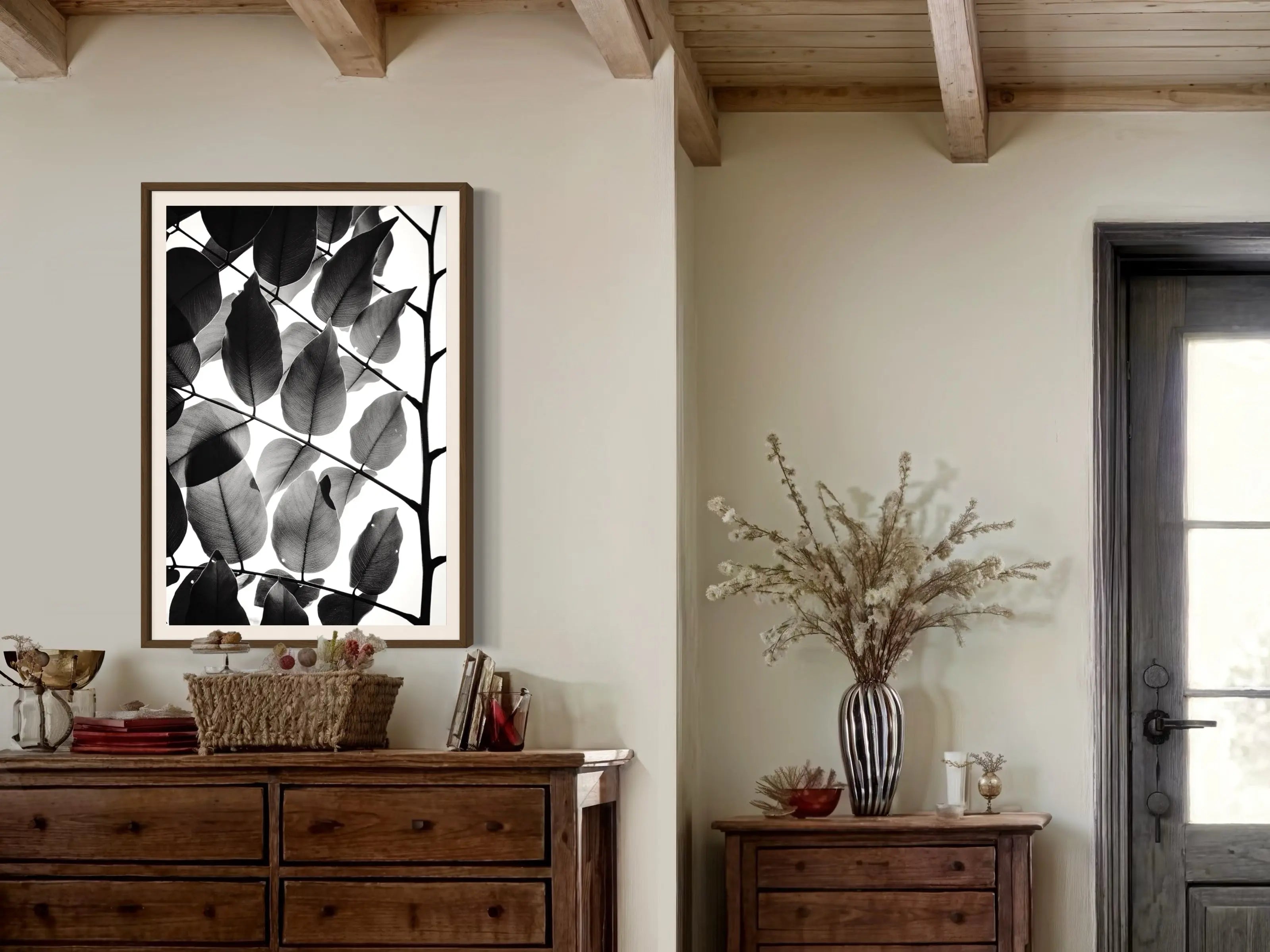 Branches and Leaves by Tal Paz-Fridman displayed in a modern living room interior