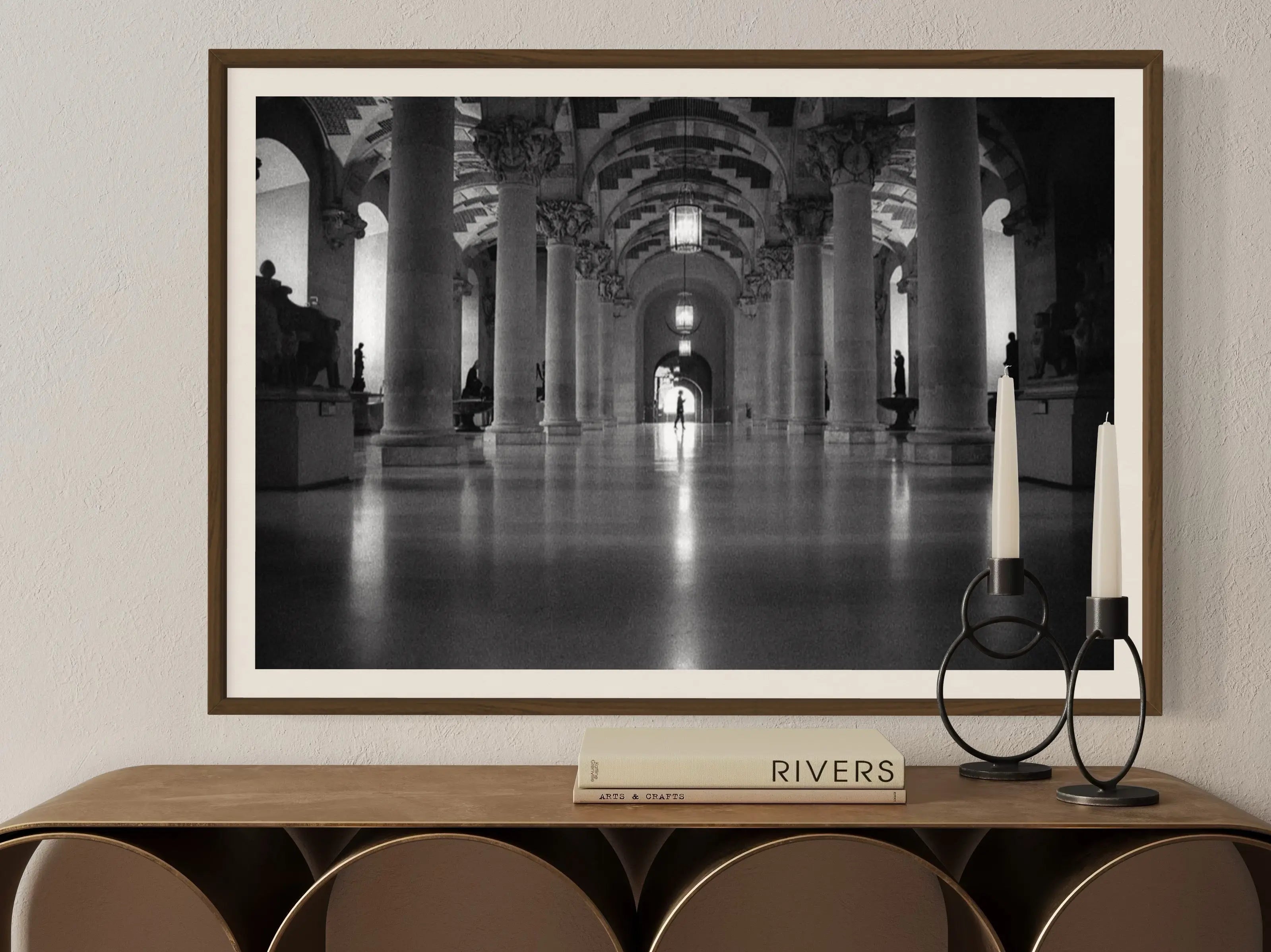 Lost Inside The Louvre by Tal Paz-Fridman showcased in a designer room setting