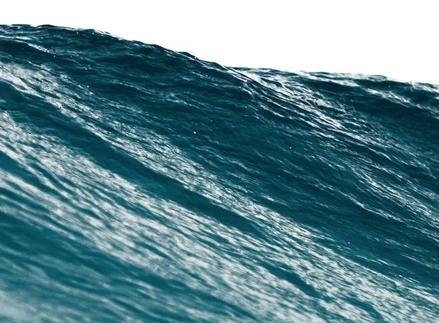 Detail close-up of The Sea by Enric Gener, fine art paper print