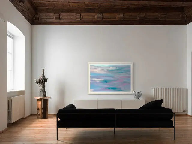 Pink Reflections by Ana Bonet installed in a luxury residential interior