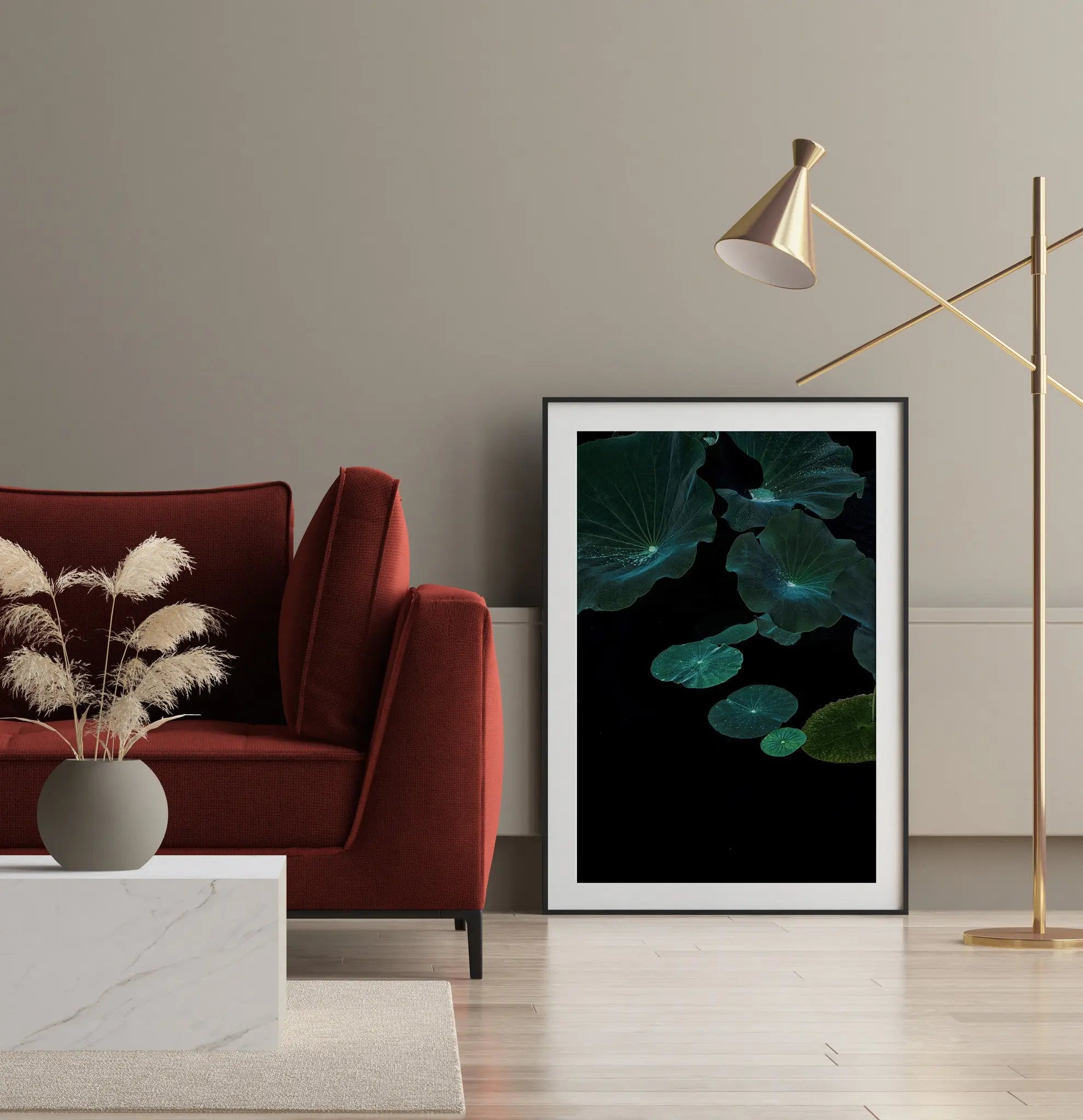 Flying Lotus by Ana Bonet presented in a curated interior design