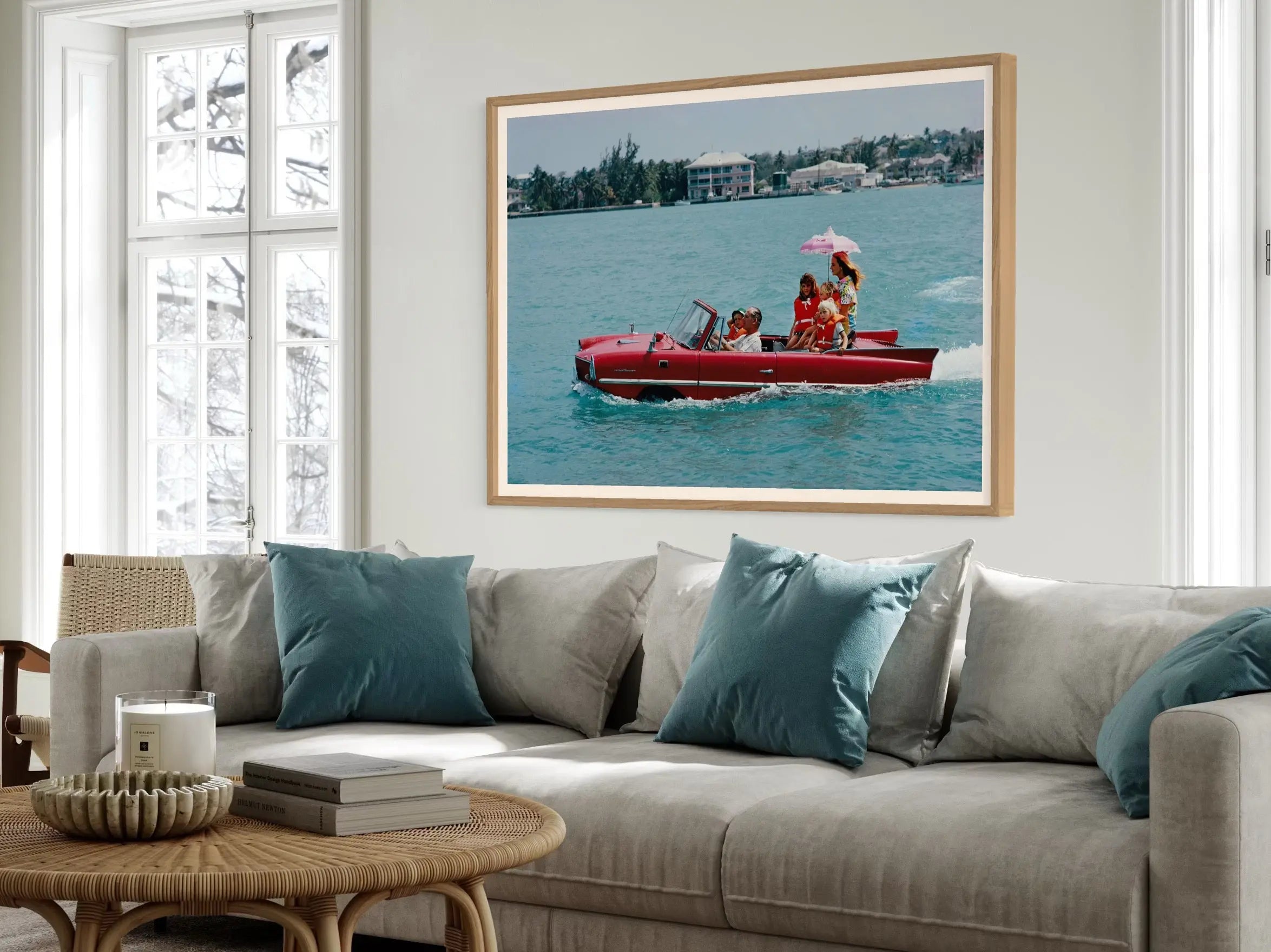 Sea Drive by Slim Aarons styled in a contemporary interior setting