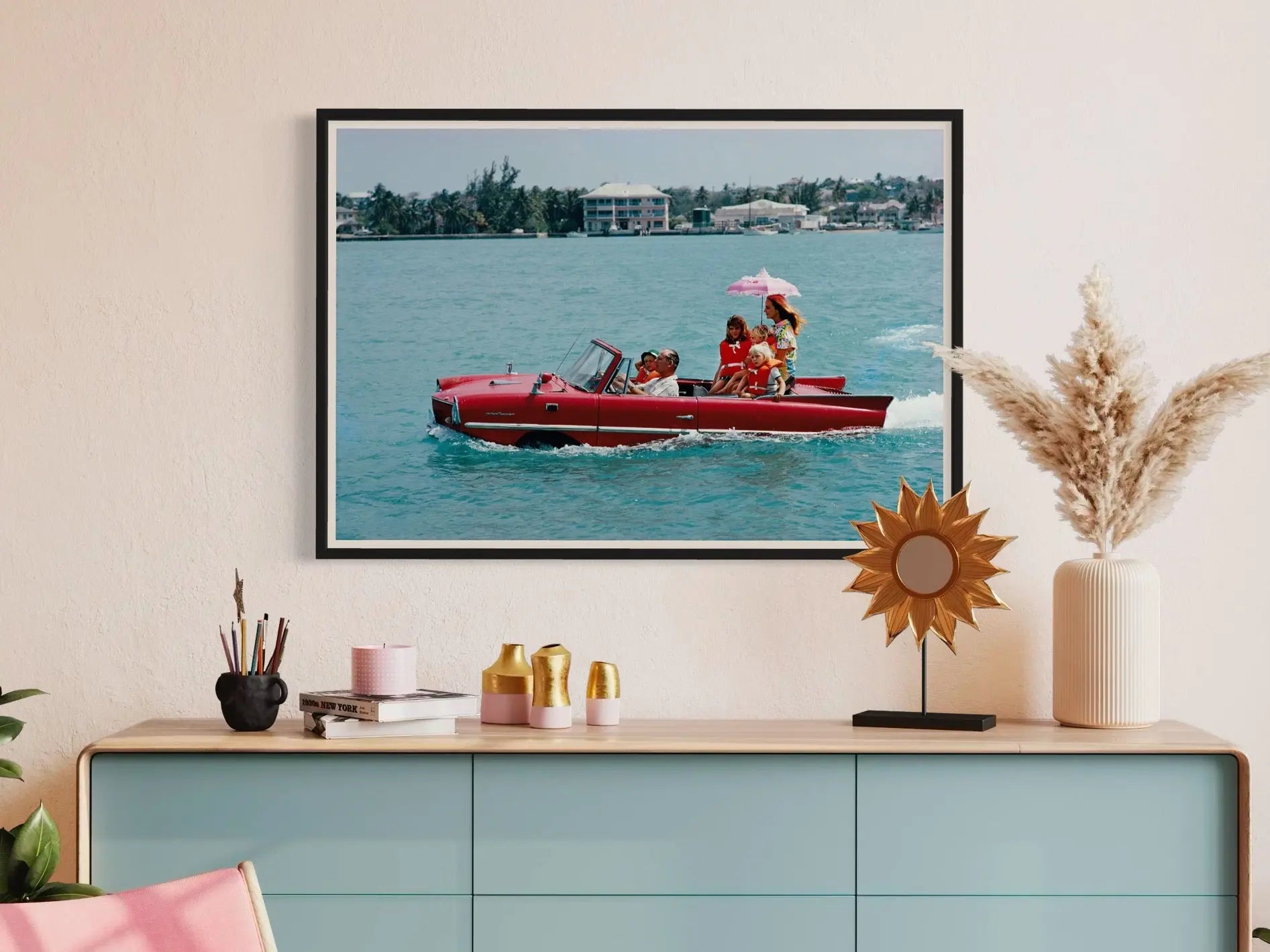 Sea Drive by Slim Aarons showcased in a designer room setting