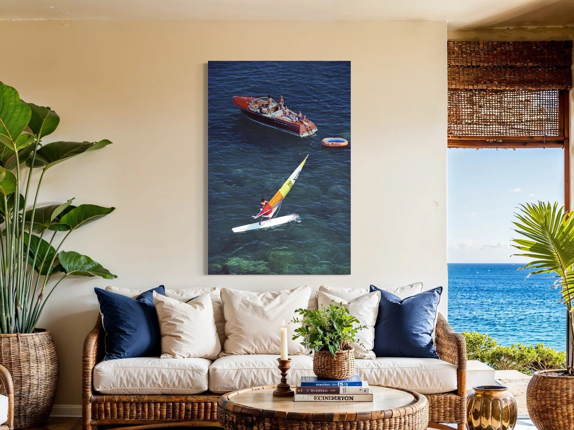 Windsurf in Porto Ercole by Slim Aarons installed in a luxury residential interior