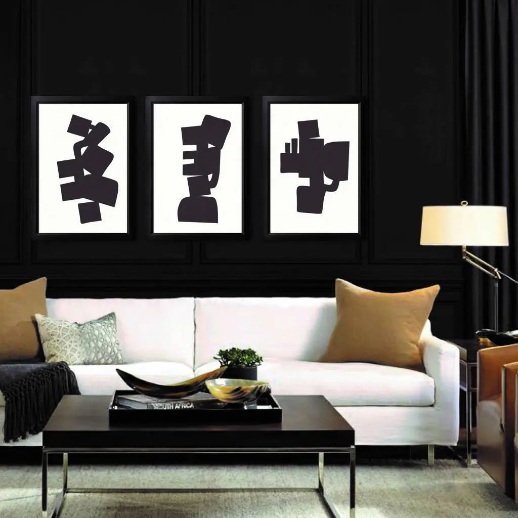 Modernist Shapes 1 by Alejandro Franseschini installed in a luxury residential interior