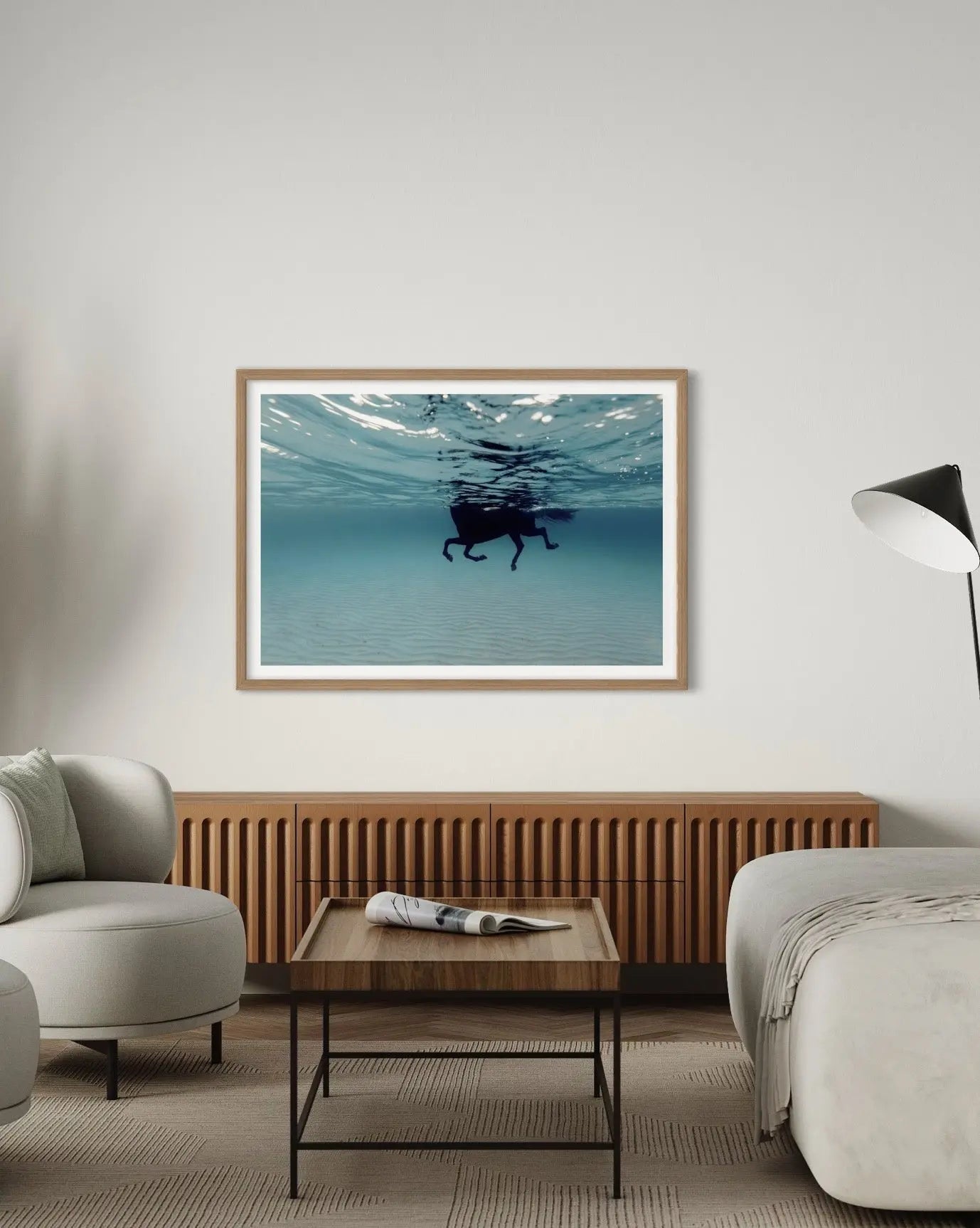 Underwater fine art photography by Enric Gener, framed print by The Picturalist