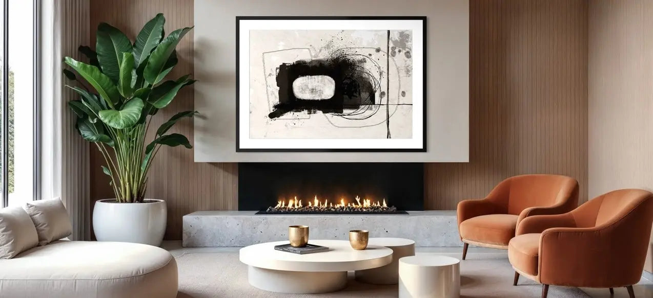 Museum-quality abstract art featuring contemporary compositions, organic forms, expressive color and fine art prints curated by The Picturalist.