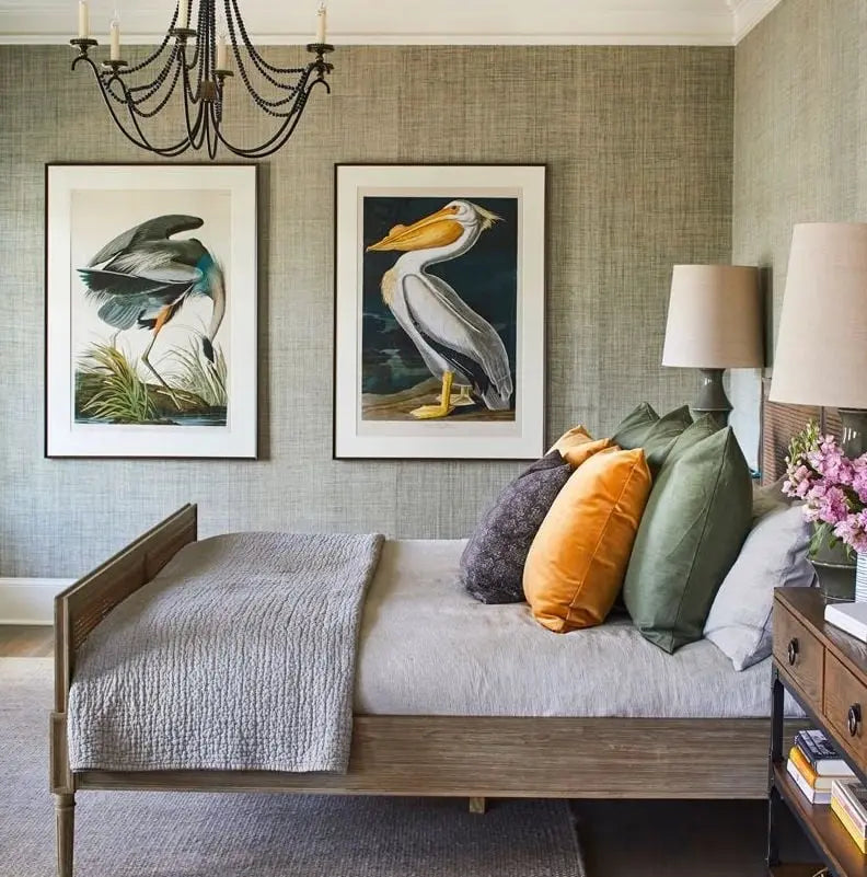 Antique ornithological bird illustration by John James Audubon, framed print by The Picturalist