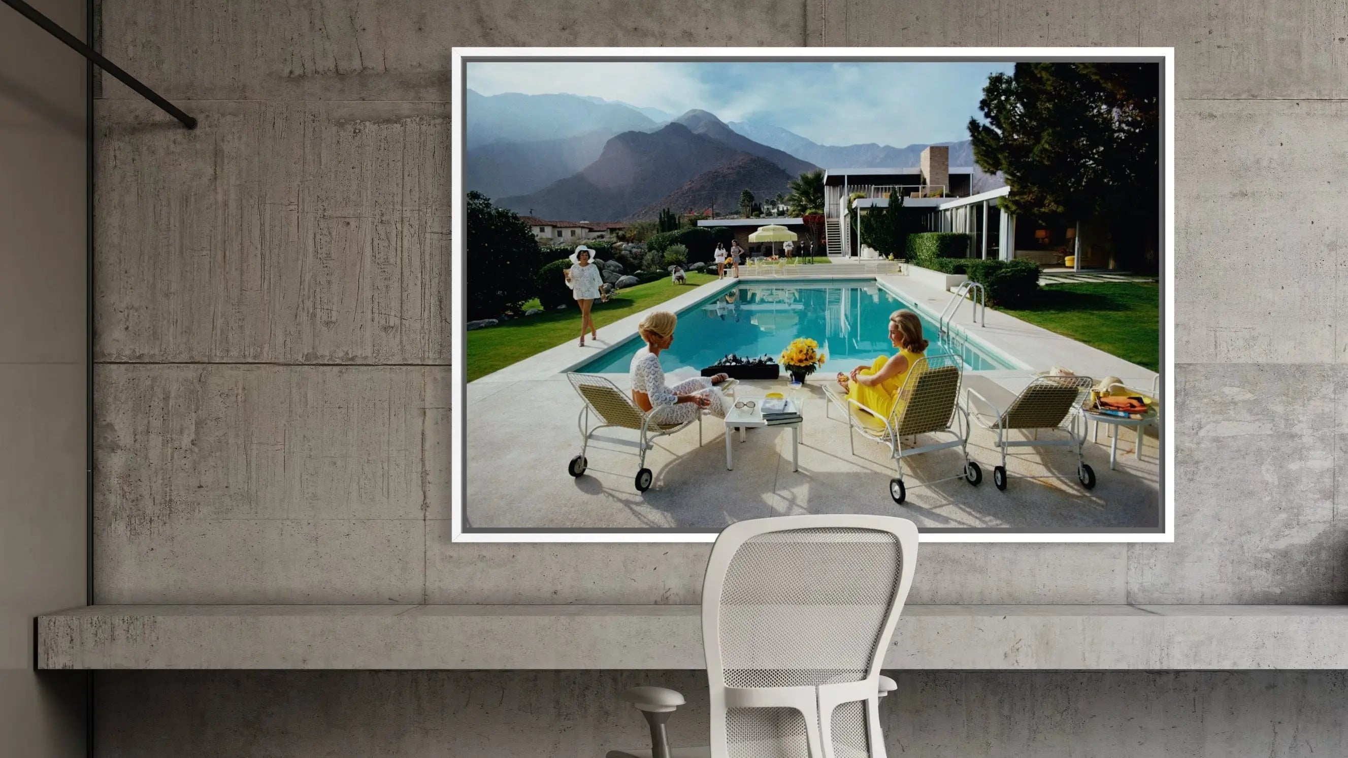 an amphibious car by Slim Aarons framed prints by The Picturalist