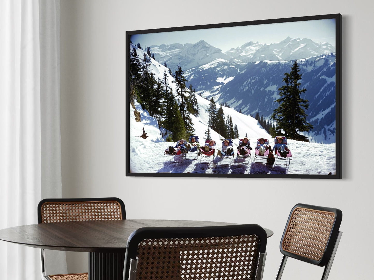 Lounging in Gstaad by Slim Aarons