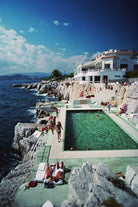 Eden-Roc Pool by Slim Aarons, iconic Côte d’Azur fine art photograph printed on matte archival paper from Getty Images (asset #2664785). Available from The Picturalist