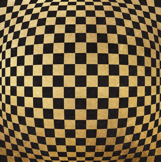 40x40_gold_black_pawn_the_picturalist_wall_art