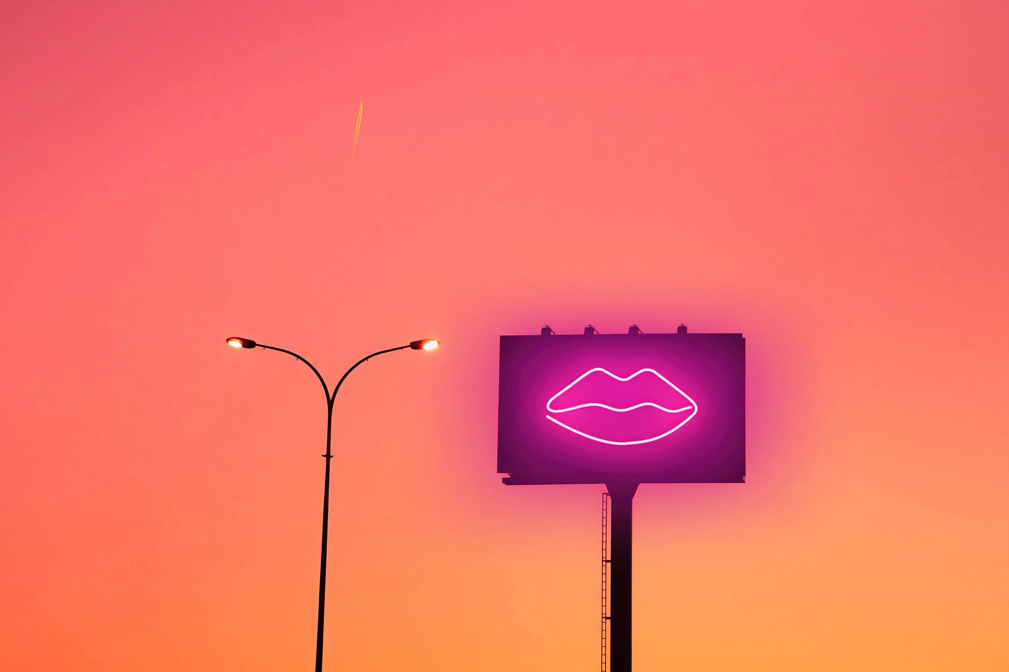 Billboard in the City by Artur Debat — fine art urban photography capturing color and geometry. Available from The Picturalist, specialists in bespoke wall art and framed photography for design interiors.