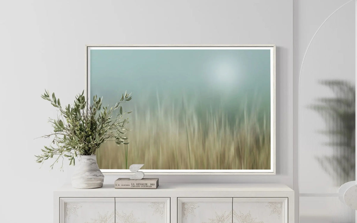 Bliss by Karen Thom displayed in a modern living room interior