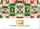 Gift card with floral pattern and 'The Picturalist' logo