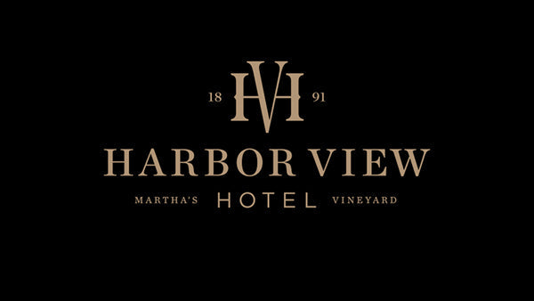 Harbor View Hotel logo on a black background
