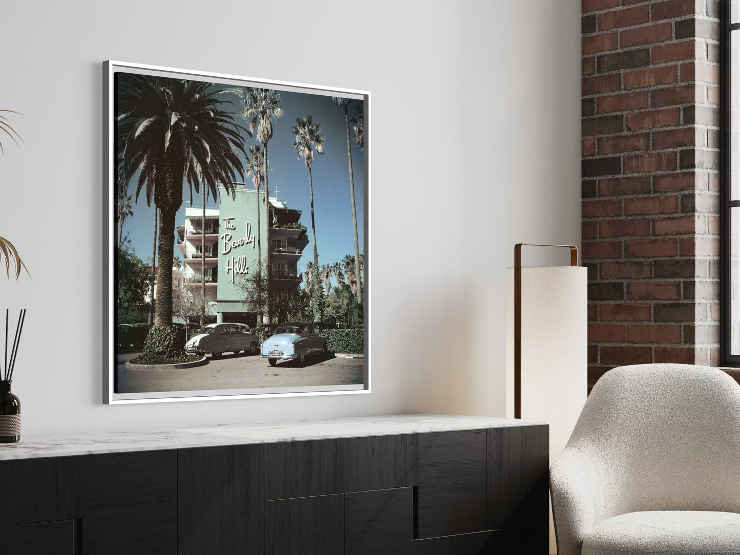 Beverly Hills Hotel by Slim Aarons On Metal Print