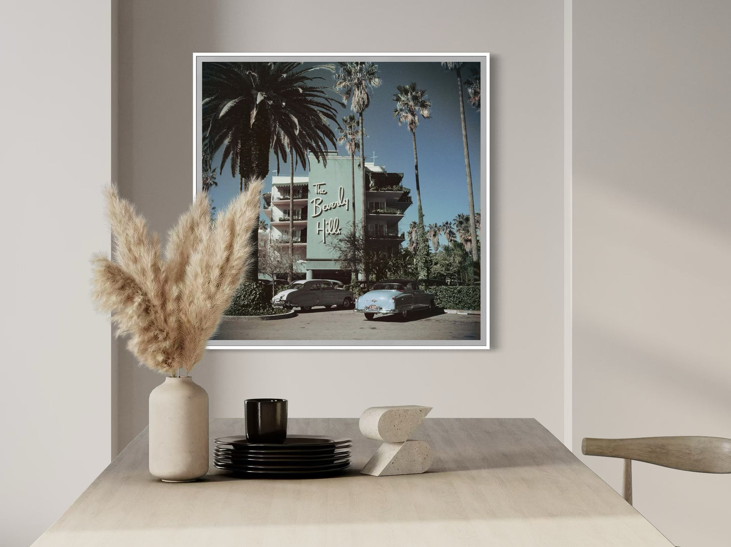 Beverly Hills Hotel by Slim Aarons On Metal Print